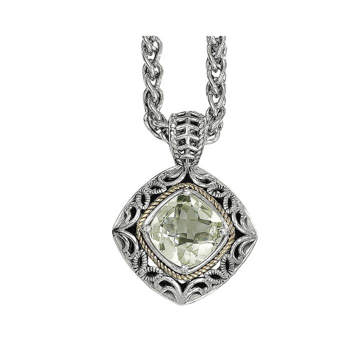 Shey Couture Genuine Quartz Sterling Silver Pendant Necklace