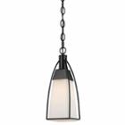Wooten Heights 13.3 Inch Metal Pendant In Black Finish