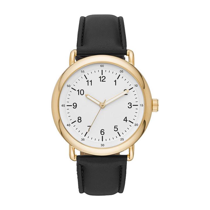 Mens Black Strap Watch-fmdjo145