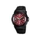 Casio Mens Red Dial Black Resin Strap Sport Watch Mw600f-4avos