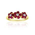 10k Gold Ruby & Diamond-accent Ring