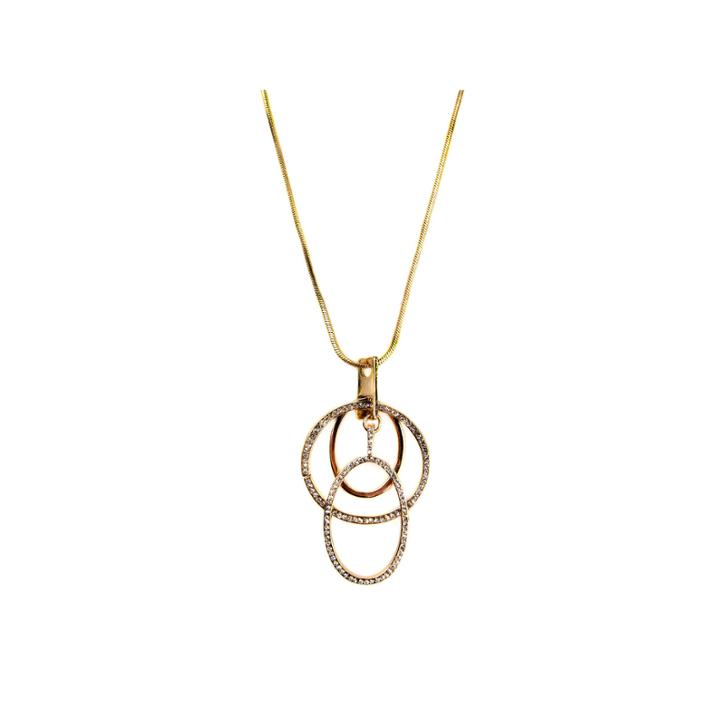 Bijoux Bar Womens Clear Pendant Necklace