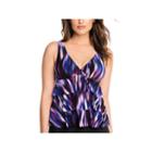 Vanishing Act By Magic Brands Contrl Tankini Swimsuit Top