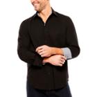 Society Of Threads Solid Button-front Shirt