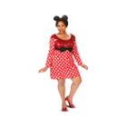Red & White Mouse Dress Adult Plus Costume