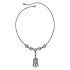 Liz Claiborne Crystal Silver-tone Y-necklace
