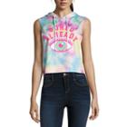 Crop Muscle Pullover Graphic Hoodie - Juniors