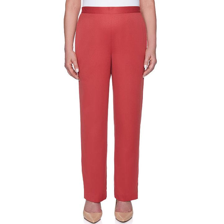 Alfred Dunner Sunset Canyon Straight Fit Woven Pull-on Pants