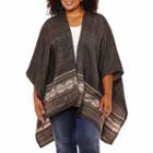 St. John's Bay Border Pattern Ruana - Plus