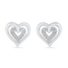 Diamond Accent White Diamond 11.5mm Stud Earrings