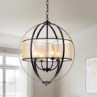 Bastien Metal 24-inch 4-light Strap Globe Pendant