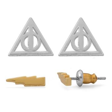 Schmidt Brothers Harry Potter Womens 2 Pair Brass Jewelry Set