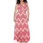 St. John's Bay Sleeveless Surplice Peasant Maxi Dress - Plus
