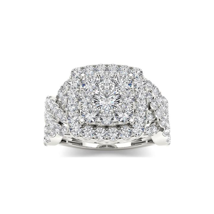 2 Ct. T.w. Diamond 10k White Gold Engagement Ring