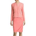 R & K Originals Long-sleeve Jacket With Solid Skirt Suit Set