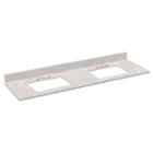 59-in. W 18.25-in. D Quartz Top In Beige Color For 3h4-in. Faucet