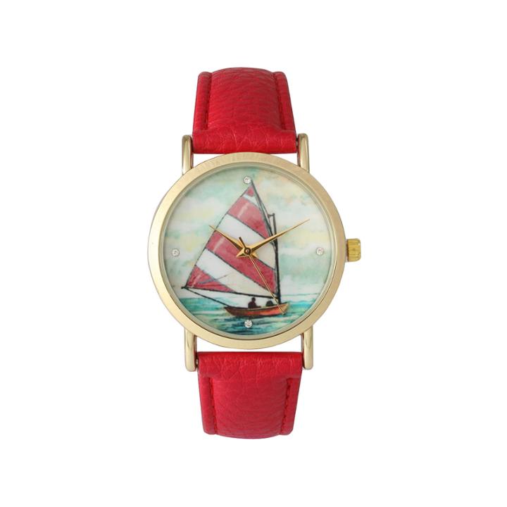 Olivia Pratt Womens Red Strap Watch-15009red