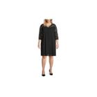 Worthington 3/4 Sleeve Lace Cross Front Dress - Plus