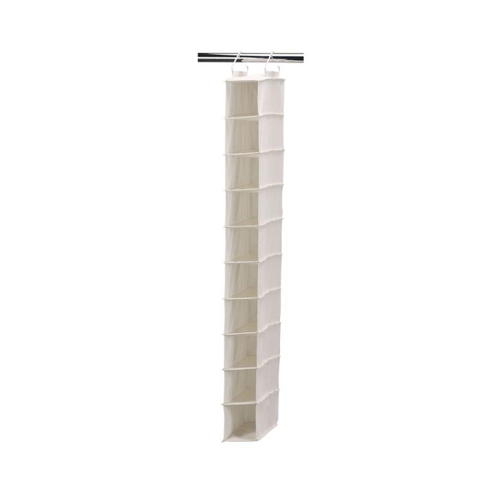 Household Essentials Canvas 10-pocket Hanging Shoe Organizer