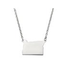 Personalized Sterling Silver Oregon Pendant Necklace