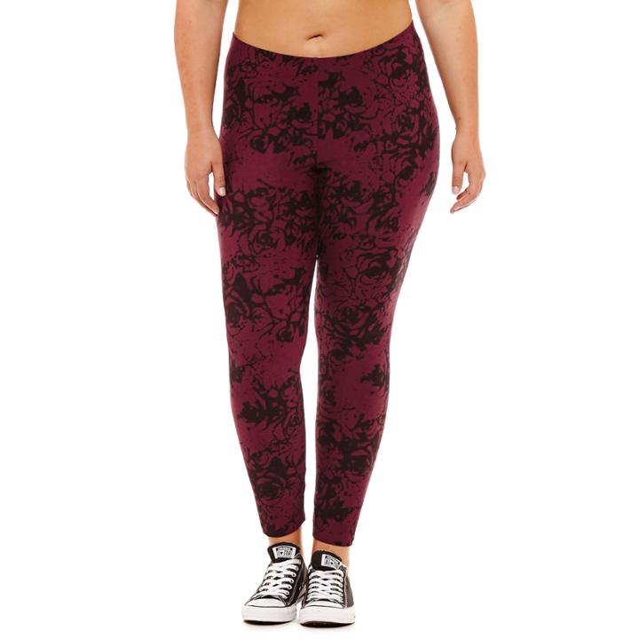 Flirtitude Soft Brushed Fleece Leggings-juniors Plus