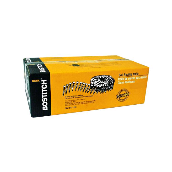 Bostitch Stanley Cr5dgal 1-3/4 Smooth Shank 15coil Roofing Nail 7;200 Count