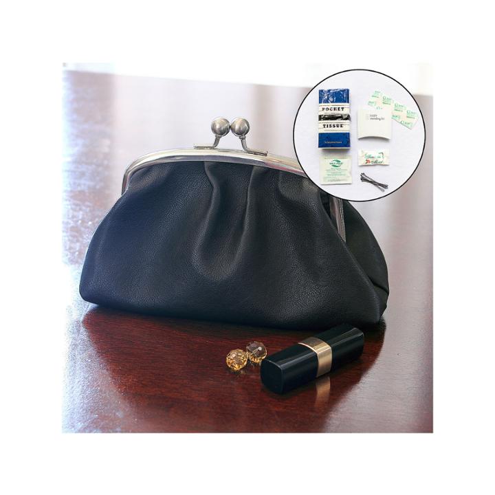 Cathy's Concepts Personalized Vintage Clutch With Survival Kit