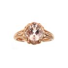 Limited Quantities Genuine Morganite And Diamond-accent Ring
