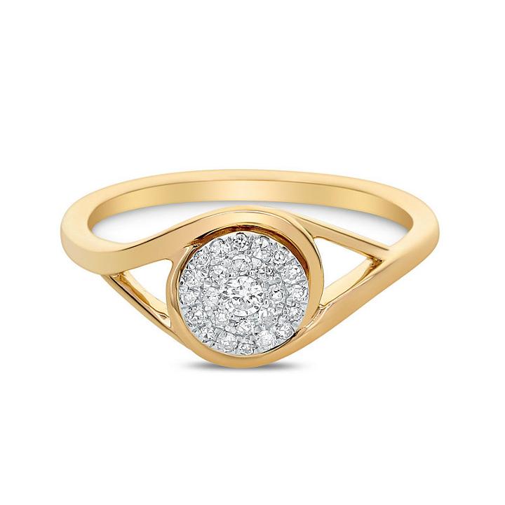 Womens 1/7 Ct. T.w. Genuine Diamond White Engagement Ring