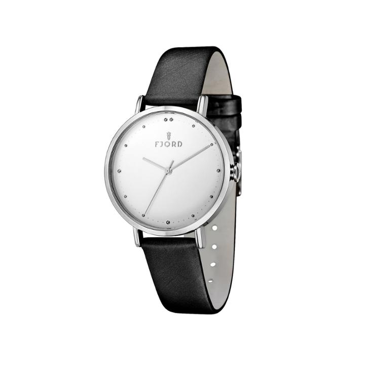 Fjord Womens Black Strap Watch-fj-6019-02