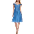 Danny & Nicole Sleeveless Cold Shoulder Lace Fit & Flare Dress