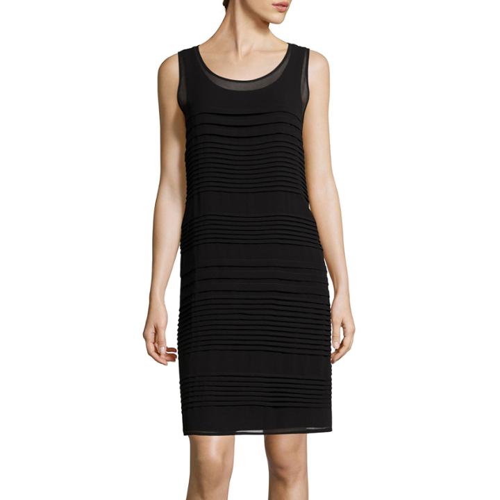Worthington Sleeveless Pintuck Sheath Dress