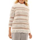 Alfred Dunner Eskimo Kiss Long Sleeve Layered Sweaters