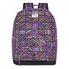 Purple Geometric Backpack