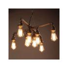 Twinkle Antique Bronze 18-inch Edison Light Chandelier With Bulbs