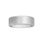 Mens Lord's Prayer 7mm Stainless Steel Wedding Band