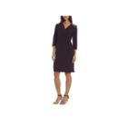R & M Richards Embellished Wrap Dress-petites