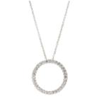 Sparkle Allure Sparkle Allure Womens 3/4 Ct. T.w. Clear Silver Over Brass Pendant Necklace