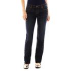 Liz Claiborne City-fit Straight-leg Jeans