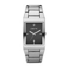 Claiborne Mens Silver-tone Ionic Plating Watch