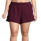 Flirtitude Lace Up Pull On Shorts - Juniors Plus