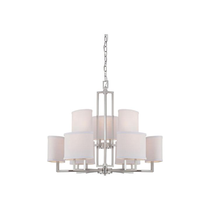 Filament Design 9-light Brushed Nickel Chandelier