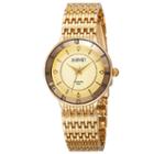 August Steiner Womens Gold Tone Strap Watch-as-8178yg