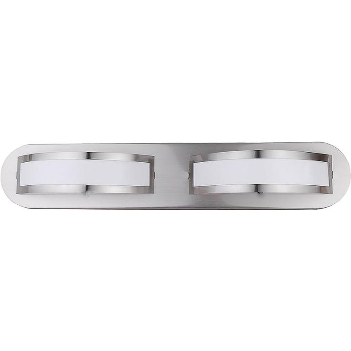 Tayla 2-light Silver Bath Vanity