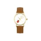 Mixit Chocolate Makes Everything Better Womens Brown Strap Watch-pts5070