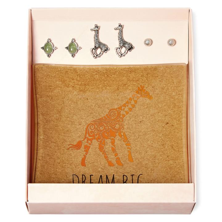 Decree Giraffe 3-pr. Stud Earring Set