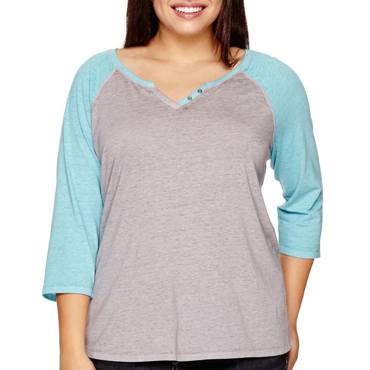 Arizona 3/4-sleeve Baseball T-shirt - Plus