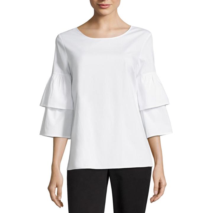 Liz Claiborne Ruffle Sleeve Blouse