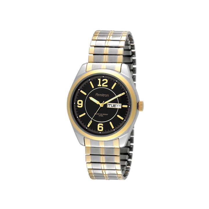 Armitron All Sport Mens Two Tone Strap Watch-20/4591bktt