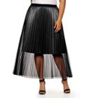 Project Runway Season Finale Winner Tulle Pleated Maxi Skirt Plus